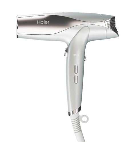 Купить Фен Haier HHD-602 белый/серебристый  5632375. Характеристики, отзывы и цены в Донецке