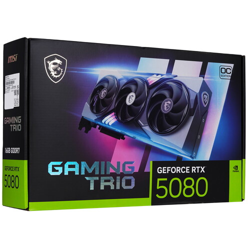 Купить Видеокарта MSI GeForce RTX 5080 GAMING TRIO OC  5612408. Характеристики, отзывы и цены в Донецке