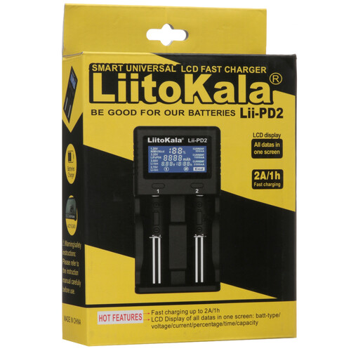 Купить Зарядное устройство LiitoKala Lii-PD2 EU  9212389. Характеристики, отзывы и цены в Донецке