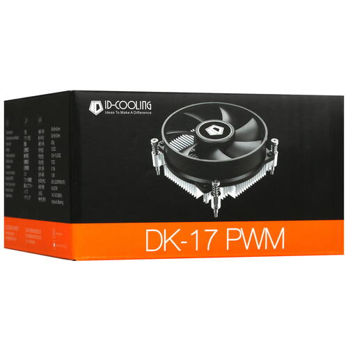 Купить Кулер для процессора ID-COOLING DK-17 PWM  черный  5010113. Характеристики, отзывы и цены в Донецке