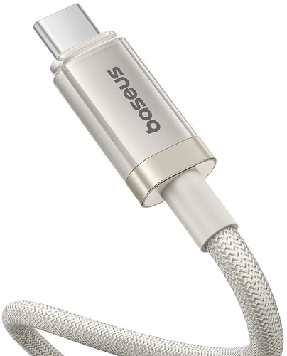 Купить Кабель круглый Baseus Lightning 8-pin - USB Type-C бежевый 1 м  5627675. Характеристики, отзывы и цены в Донецке