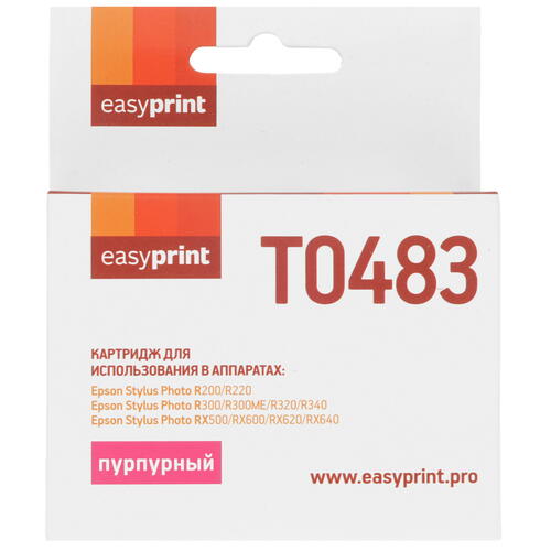 Купить Картридж EasyPrint IE-T0483 пурпурный  4823226. Характеристики, отзывы и цены в Донецке
