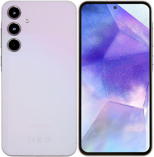 Купить 6.6" Смартфон Samsung Galaxy A55 256 ГБ фиолетовый  5460189. Характеристики, отзывы и цены в Донецке
