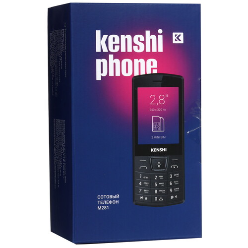 Купить Сотовый телефон KENSHI M281 черный  9045489. Характеристики, отзывы и цены в Донецке