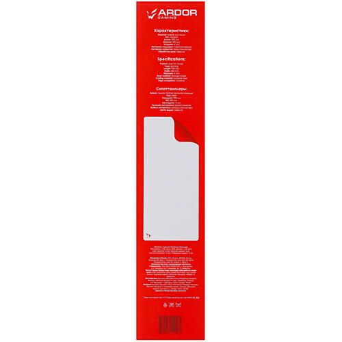 Купить Коврик ARDOR GAMING GM-XL White&Red Heavy (XL) белый  5056345. Характеристики, отзывы и цены в Донецке