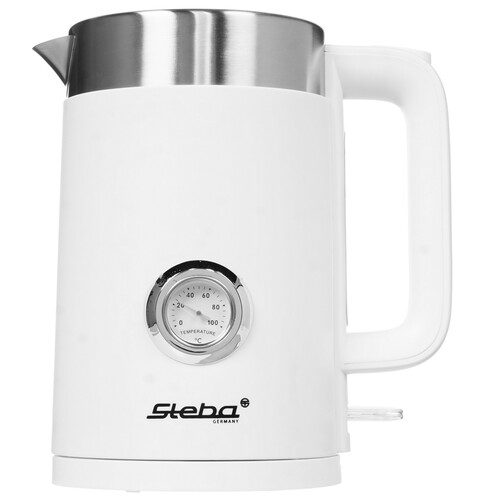 Купить Электрочайник Steba WK 10 BIANCO белый  8164578. Характеристики, отзывы и цены в Донецке