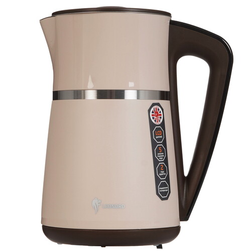 Купить Электрочайник Leonord LE- 1512 бежевый  9208481. Характеристики, отзывы и цены в Донецке