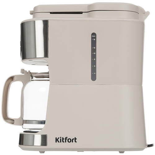 Купить Кофеварка капельная Kitfort KT-7238 серый  9067176. Характеристики, отзывы и цены в Донецке