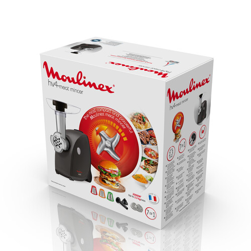 Купить Мясорубка электрическая Moulinex HV4 ME472832 черный  5602332. Характеристики, отзывы и цены в Донецке