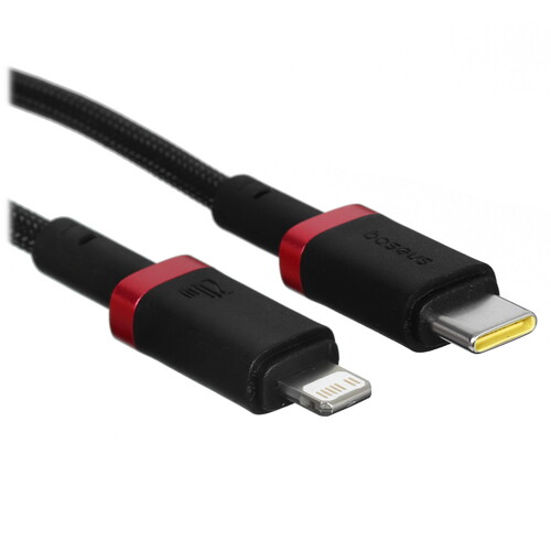 Купить Кабель круглый Baseus Lightning 8-pin - USB Type-C серый 1 м  5627487. Характеристики, отзывы и цены в Донецке