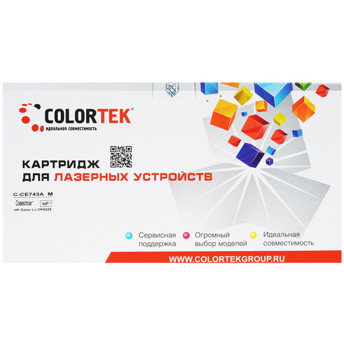 Купить Картридж лазерный Colortek CE743A (307A) M пурпурный  5367072. Характеристики, отзывы и цены в Донецке