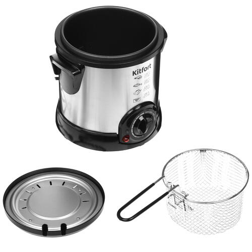 Купить Фритюрница Kitfort KT-2009 серебристый  1238324. Характеристики, отзывы и цены в Донецке
