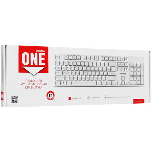 Купить Клавиатура  проводная Smartbuy ONE SBK-238U-W  4716225. Характеристики, отзывы и цены в Донецке