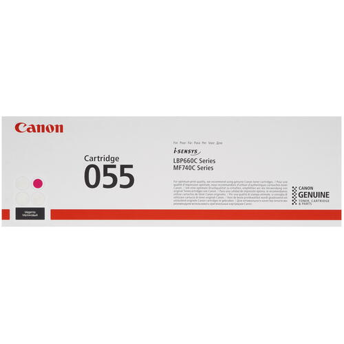 Купить Тонер-картридж лазерный Canon 055 M пурпурный  5319744. Характеристики, отзывы и цены в Донецке