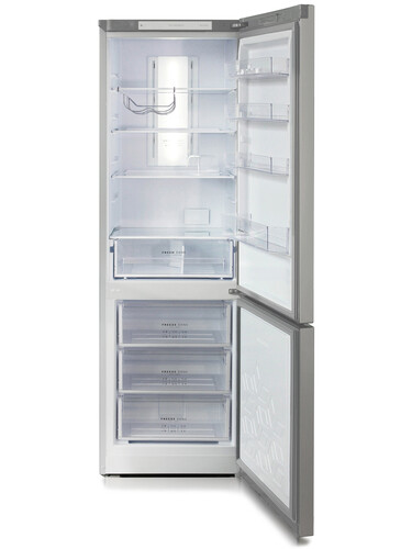 Купить Холодильник с морозильником   Бирюса C960NF серебристый  9066256. Характеристики, отзывы и цены в Донецке