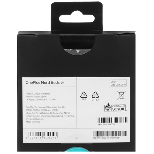 Купить Наушники TWS OnePlus Nord Buds 3R черный 2025  5641454. Характеристики, отзывы и цены в Донецке