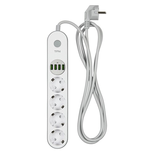 Купить Сетевой фильтр TFN POWER 6 белый  9139933. Характеристики, отзывы и цены в Донецке