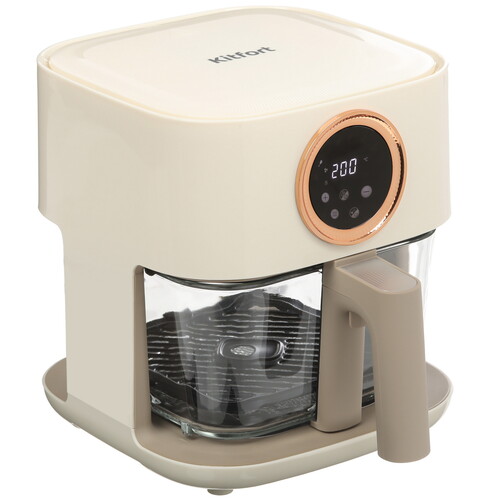 Купить Аэрогриль Kitfort КТ-2258 бежевый  9231646. Характеристики, отзывы и цены в Донецке