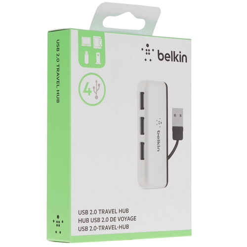 Купить USB-разветвитель Belkin Travel Hub F4U021bt  5333173. Характеристики, отзывы и цены в Донецке