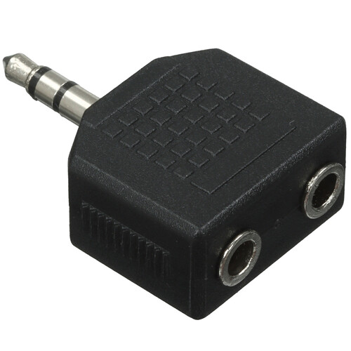 Купить Адаптер   VCOM jack 3.5 мм - jack 3.5 мм х2 шт. черный  5602637. Характеристики, отзывы и цены в Донецке