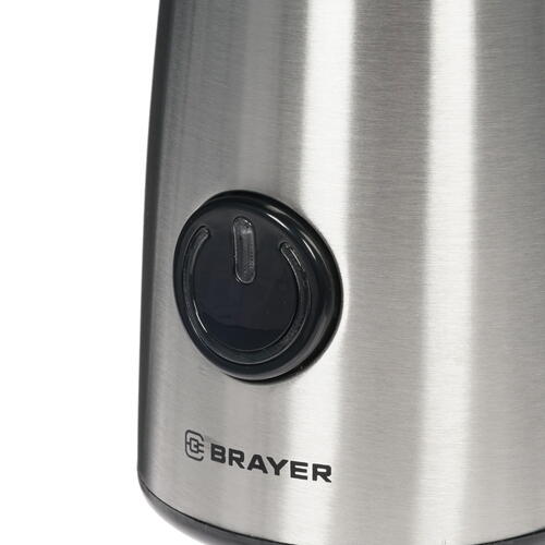 Купить Кофемолка электрическая BRAYER BR1184 серебристый  8147847. Характеристики, отзывы и цены в Донецке