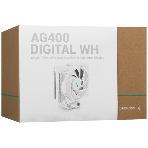 Купить Кулер для процессора DEEPCOOL AG400 DIGITAL WH  5442237. Характеристики, отзывы и цены в Донецке
