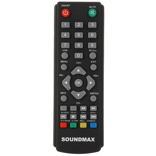 Купить Приставка для цифрового ТВ Soundmax SM-DVBT272 черный  5487303. Характеристики, отзывы и цены в Донецке