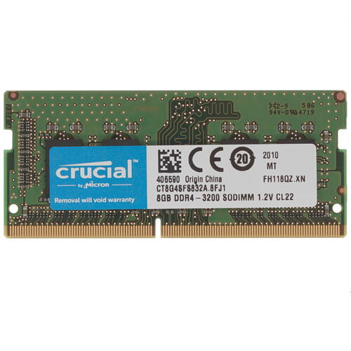 Купить Оперативная память SODIMM Crucial [CT8G4SFS832A] 8 ГБ  1667060. Характеристики, отзывы и цены в Донецке