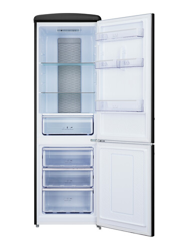 Купить Холодильник с морозильником   Tesler RB-335 черный  9259538. Характеристики, отзывы и цены в Донецке