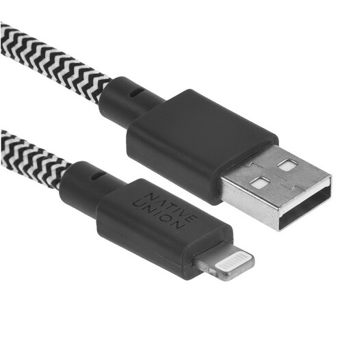 Купить Кабель круглый Native Union Lightning 8-pin MFI - USB 2.0 Type-A серый 3 м  5466061. Характеристики, отзывы и цены в Донецке