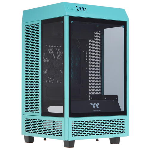 Купить Корпус Thermaltake The Tower 100 Turquoise [CA-1R3-00SBWN-00] бирюзовый  4852249. Характеристики, отзывы и цены в Донецке