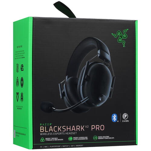 Купить Беспроводные наушники Razer BlackShark V2 Pro черный 2023  5406744. Характеристики, отзывы и цены в Донецке