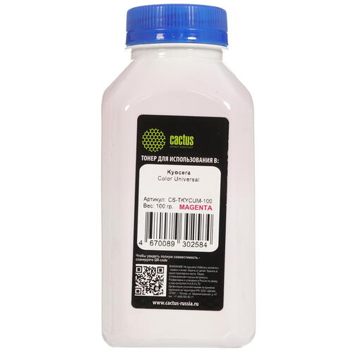Купить Тонер Cactus CS-TKYCUM-100 пурпурный  9039137. Характеристики, отзывы и цены в Донецке