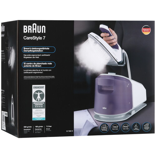Купить Парогенератор Braun CareStyle 7 IS 7266VI фиолетовый  5452657. Характеристики, отзывы и цены в Донецке