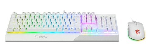 Купить Клавиатура+мышь  проводная  MSI GK30 COMBO WHITE белый  9277684. Характеристики, отзывы и цены в Донецке