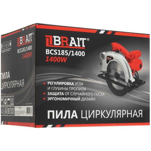 Купить Пила дисковая BRAIT BCS 185/1400  9230648. Характеристики, отзывы и цены в Донецке
