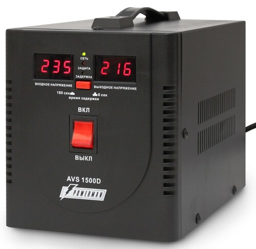 Купить Стабилизатор напряжения PowerMan AVS 1500D  0135444. Характеристики, отзывы и цены в Донецке