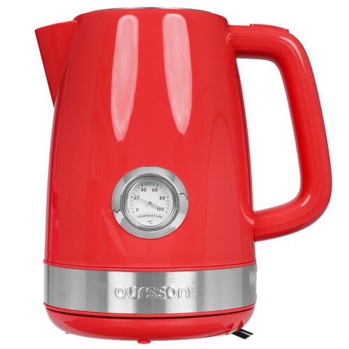 Купить Электрочайник Oursson KE1716P/RD красный  9081577. Характеристики, отзывы и цены в Донецке
