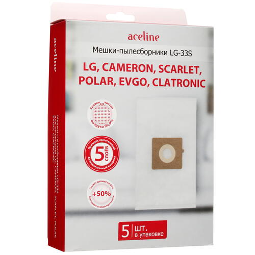 Купить Мешок-пылесборник Aceline LG-33S белый  5434598. Характеристики, отзывы и цены в Донецке