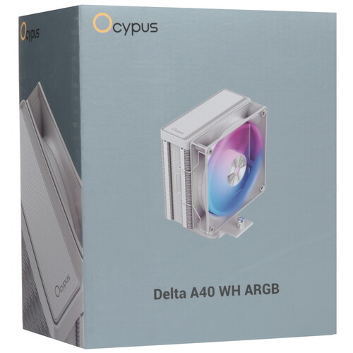 Купить Кулер для процессора Ocypus Delta A40 WH ARGB  5490742. Характеристики, отзывы и цены в Донецке