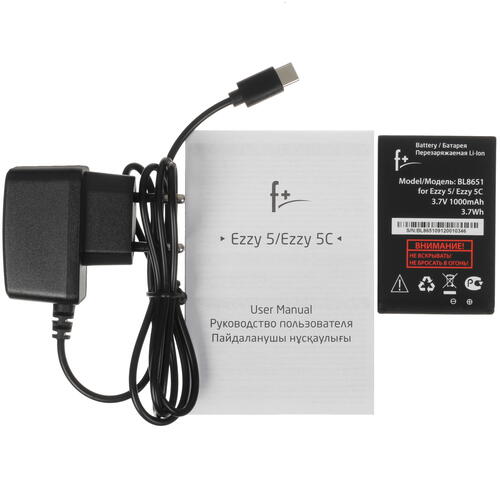 Купить Сотовый телефон F+ Ezzy 5 черный/белый  5437085. Характеристики, отзывы и цены в Донецке