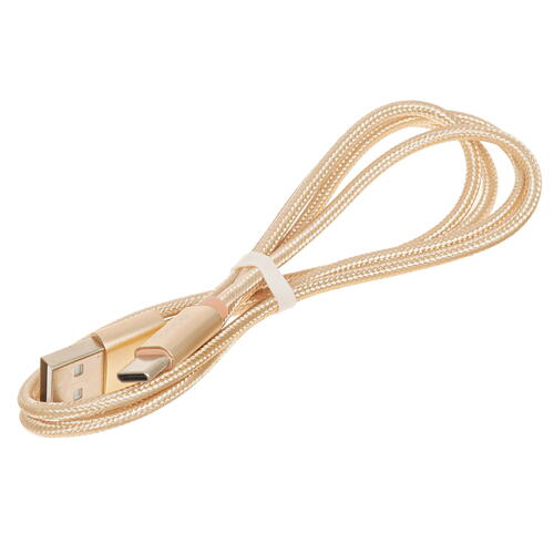 Купить Кабель круглый Hoco USB Type-C - USB 2.0 Type-A золотистый 1 м  5452404. Характеристики, отзывы и цены в Донецке
