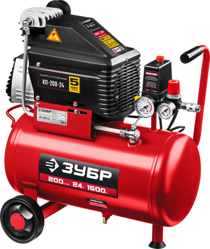 Купить Компрессор поршневой безмасляный Зубр КП-200-24  8198525. Характеристики, отзывы и цены в Донецке