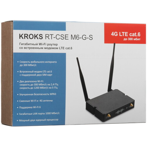 Купить Роутер Kroks Rt-Cse m6-G-S  9306359. Характеристики, отзывы и цены в Донецке
