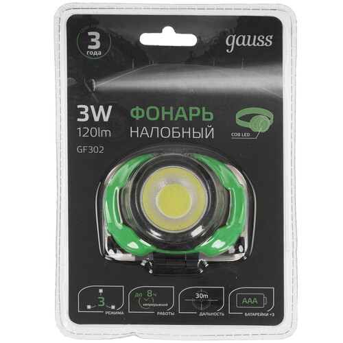Купить Фонарь Gauss GFL302  9174962. Характеристики, отзывы и цены в Донецке