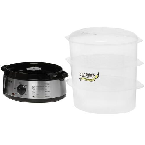 Купить Пароварка Centek CT-1457 серебристый  8110720. Характеристики, отзывы и цены в Донецке