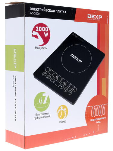 Купить Плита компактная электрическая DEXP INS-2000 черный  1205462. Характеристики, отзывы и цены в Донецке