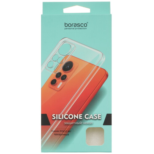 Купить Накладка  BoraSCO Silicone Case для POCO M7 прозрачный  5638211. Характеристики, отзывы и цены в Донецке
