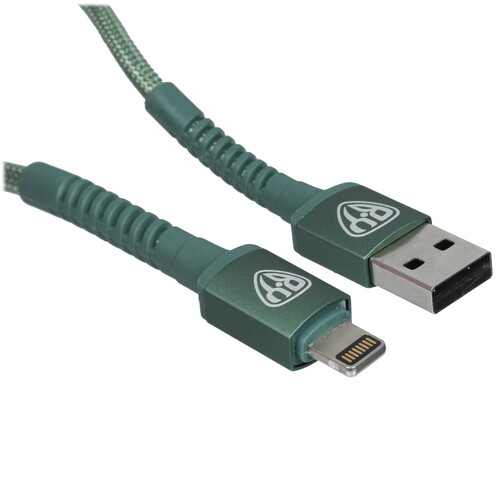 Купить Кабель круглый BY Lightning 8-pin - USB 2.0 Type-A зеленый 2 м  5482187. Характеристики, отзывы и цены в Донецке