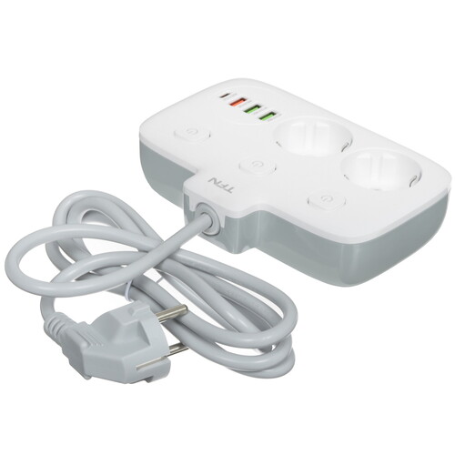 Купить Сетевой фильтр TFN POWER 2 белый  9139929. Характеристики, отзывы и цены в Донецке
